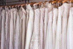 Pinstripes Wedding Dress Preservation Photo